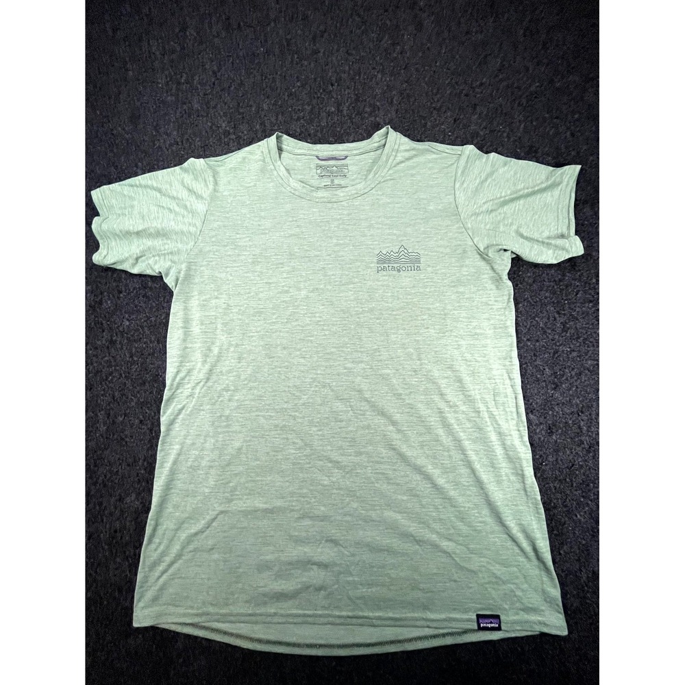Patagonia Capilene Cool Daily T-Shirt Mens Small Green Performance Short Sleeve